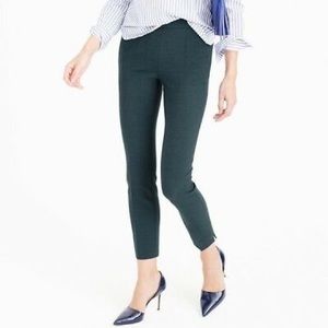 J. Crew Martie Pant sz 2 Bi-Stretch wool emerald